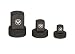 ARES 70198 - Low Profile Impact Socket Adapter Set - Impact-Rated Heat-Treated Chrome Vanadium Steel Features Knurling For Enhanced Grip