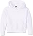 Jerzees boys Youth Pullover Hooded Sweatshirt, White, Large US