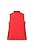 Bienzoe Women Casual Zip Quilted Sleeveless Light Weight Vest Red Size M