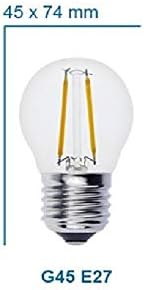 Decorative Light Bulbs Lampada G45 E27 8W Dimmable Led Filament Light Glass Blub Lamps 220V Led Edison Chandelier Vintage Led Bulb Cold White