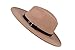 Dantiya Women'/s Wide Brim Wool Fedora Panama Hat with Belt Camel, One Size