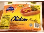 Kunzler Chicken Franks 16 Oz. (4 Pack)