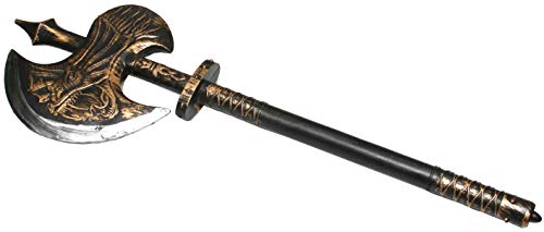 Axe Warrior Toy Medieval Fantasy Toy Weapon Costume Halloween Accessory 22 INCHES Brown