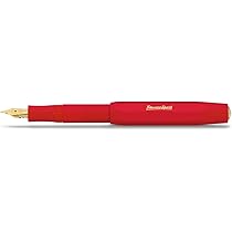 Kaweco Caneta tinteiro esportiva clássica, vermelha, B. | Amazon