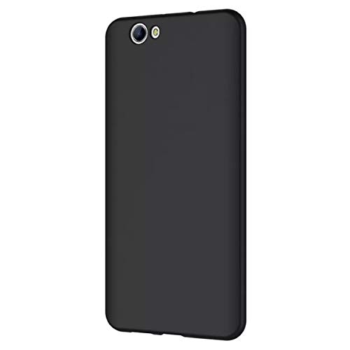 Ankirant Flexible Rubber Soft Shockproof Full Body Protection Back Case Cover for Vivo V5/V5s/Y66/Y67 (Black)