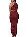 Dokotoo Womens Summer Sleeveless O-Neck Faux Suede Two Piece Maxi Skirt Set Small Date Red