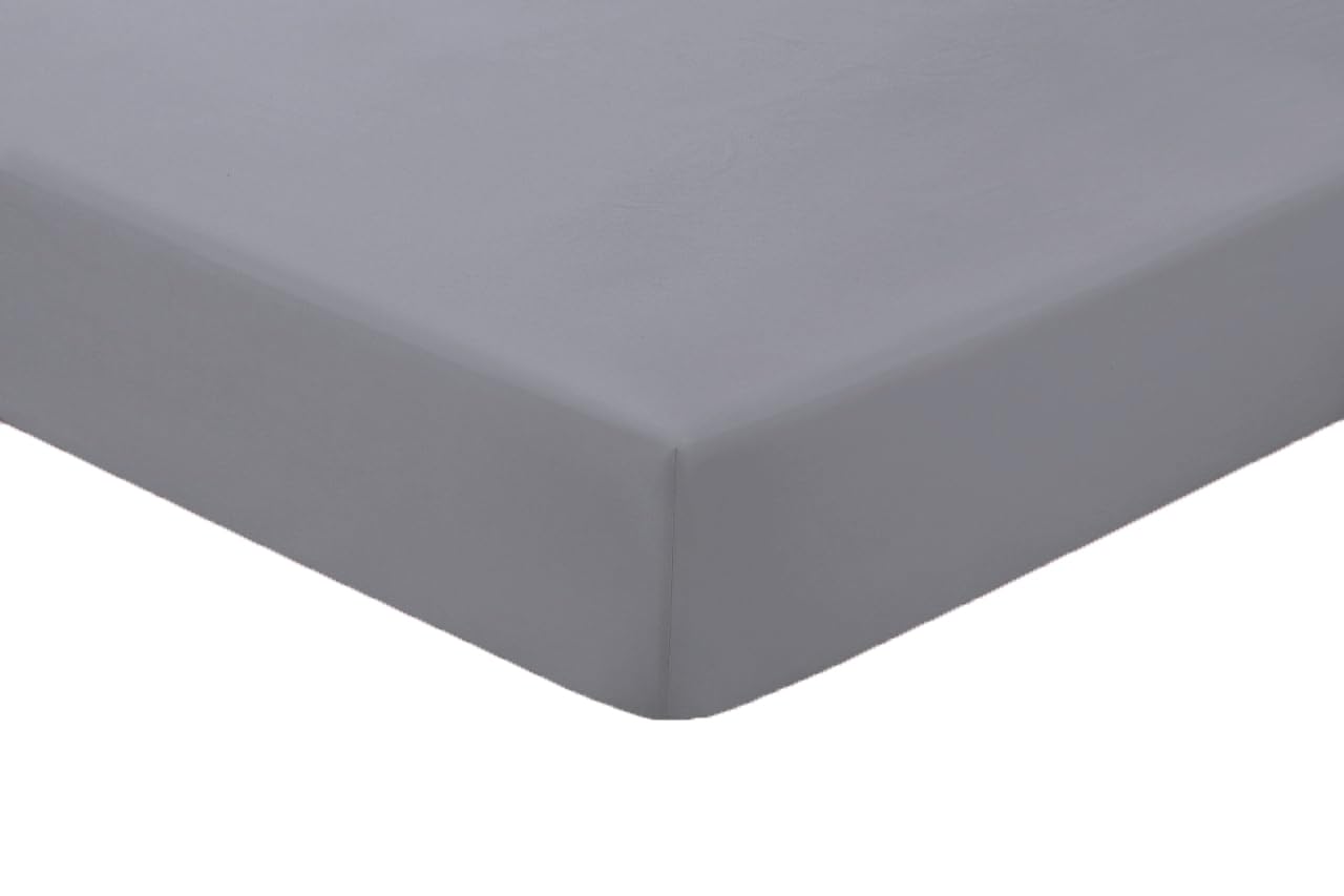 Amigozone Extra Deep 16"(40cm) Non Iron Percale Pollycotton Fitted Sheets (King, Grey) โ image 1