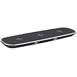 KC KACI QI Wireless Charger with 3 Wireless Charging Ports for iPhone 8 / 8 Plus, iPhone X, Nexus 5 / 6 / 7, and Other Devices, Provides Fast-Charging for Galaxy S8/ S8+/ S7 / S7 edge , and Note 5