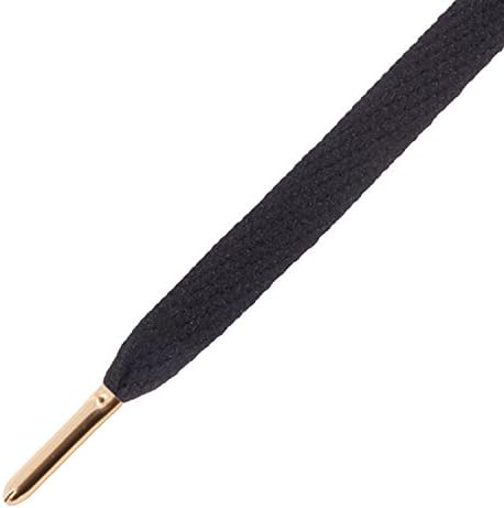Mr. Lacy Flatties Shoe Laces With Gold Tips