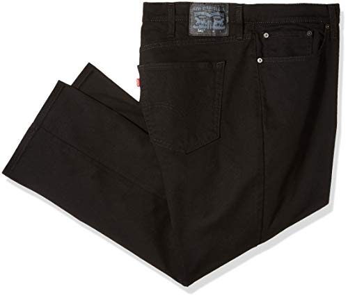 Levi's Men's Big and Tall Big & Tall 541 Athletic Fit Pant, Jet/Bull Denim/Stretch, 46W x 36L