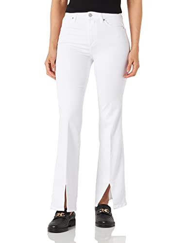 s.Oliver Pantalones Vaqueros, Selina Flared Leg, Blanco, 44 para Mujer