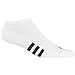 Adidas 2016 Mens Golf 3-Pack No Show Socks White/Black/Stone-3 Pair