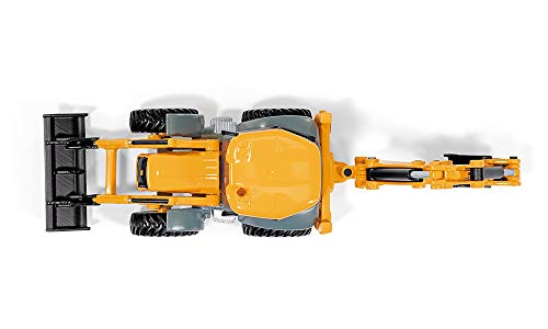 Siku 3558, JCB 4CX Baggerlader, 1:50, Metall/Kunststoff, Gelb, Viele Funktionen, Kombinierbar Modellen im gleichen Maßstab – Bild 6