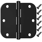 9 Pack Matte Black Door Hinges,3.5 Inch Door Hinges