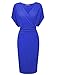 TAM WARE Women's Pleated Waist Surplice Neckline Bodycon Midi Dress by Tom's Ware