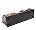 PAG Office Supplies Wood Desk Organizer Pen Holder Accessories Storage Caddy with Drawer, 8 Compartments, Brown