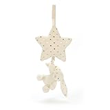 Jellycat Bashful Twinkle Bunny Musical Pull Baby Toy, 12 inches