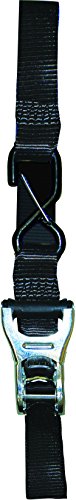 S-Line XR108-2P Heavy Duty Motorsports Ratchet Strap with Soft Ties, Large Coated S-Hooks and Keeper Clip, Ratchet Storage Clamp, 1-1/4-Inch by 8-Feet, 700-Pounds Working Load Limit, 2-Pack