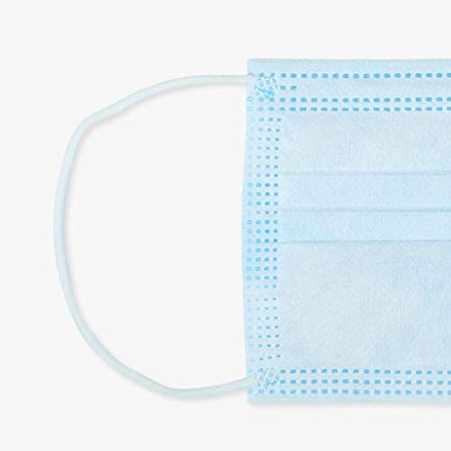 Obestseller Disposable 3 Ply Supplies - With Nanofiber Filter Lining, Student Start School Necessities (One Size, Blue 10Pcs)