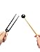 Youjoy 432 Tuning Fork 432hz Tuning Forks Healing Tuned Tuning Fork with Mallet & Cleaning Cloth Bag Magnetic Aluminum Alloy