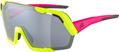 Unisex - Adulti, ROCKET BOLD occhiali sportivi, neon-pink yellow matt/black, One Size