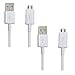 Samsung OEM 5-Feet Micro USB Data Sync Charging Cables for Galaxy Note 4, Note 2, S4, S3, S2 - Non-Retail Packaging - White, 2 Count