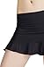 32e-SANERYI Women's Basic Elastic Tennis Skirt with Shorts Golf Skort(sk25,S,Black)
