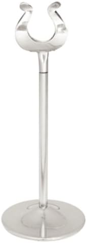 Olympia Table Number Stand Holder with Heavy Base Made of Stainless Steel 100mm, silver colours, 10.2 cm