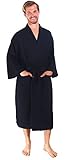 Simplicity 100% Cotton Waffle Weave Kimono Robe Bathrobe