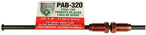Poly-Armour British PVF Steel Brake Line 3/16" x 20" (PAB320)