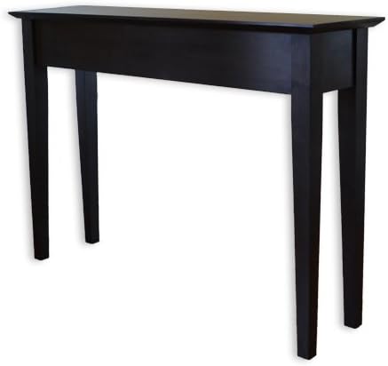Stealth Furniture Secret Compartment Sofa/Entry Table (Diversion Safe), Type 1 Shaker Style (Black Enamel (Muted Sheen))