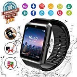 Smart Watch,Bluetooth Smartwatch Touch Screen Wrist Watch with Camera/SIM Card Slot,Waterproof Smart Watch Sports Fitness Tracker Android Phone Watch Compatible with Android Phones Samsung Huawei