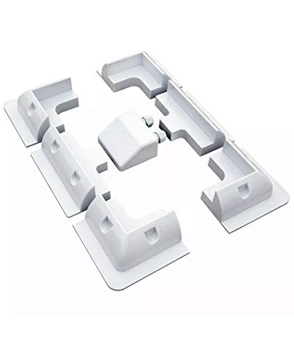 Solar Panel Mounting Brackets WHITE ABS 7pcs Drill-Free Corner Bracket Support Kit for RV Marine Flat Roof Camping Van and Caravan Installations UV-Resistant CraigSolar.co.uk