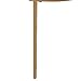 Spatial Order Round Metal Accent Table Glass Top, Gold K7143-J014