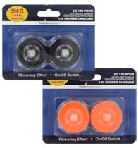 Halloween Luminessence-Colored LED Tealight Candles
