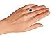 Bling Jewelry Kate Middleton Color Diana Sterling Silver CZ Blue Sapphire Color Royal Engagement Ring Kate Middleton Color Style - Size 9