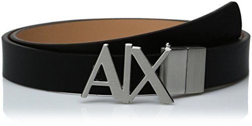 A|x armani exchange women s hinge belt, black/nude/blac…
