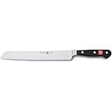Wusthof 9 Inch Double Serrated Bread Knife Classic, Black