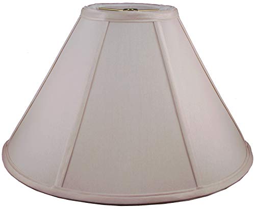 American Pride 8"x 22"x 11" Round Soft Shantung Tailored Lampshade, Croissant