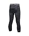 Under Armour Boys' HeatGear Armour HeatGear Printed ¾ Leggings, Black /Graphite, Youth Large