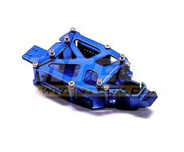 Integy Hobby RC Model Hop-ups T8484BLUE Alloy Main Chassis Set for Losi Micro-T, Micro Baja, Desert Truck & Raminator