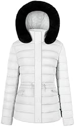BodiLove Women's Winter Quilted Puffer Short Coat