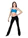 Theatricals Adult V-Front Boot Cut Cotton Pants N5504BLKM Black Medium