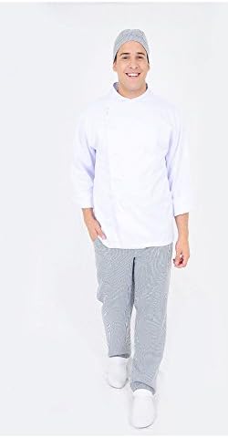 DAM Uniforms Unisex Checkered Plaid Baggy With Zipper Chef Pant - M