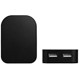 MasterStor TH31 Foldable Dual USB Port UK Charger Adaptor- (Black) Premium Quality for iPhone Samsung Travel Plug