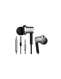 Xiaomi qter01jy Original mi Pistón Hierro Hybrid   Auriculares in ear auriculares Earbud dentro de oído Control Remoto y micrófono, plata Plateado