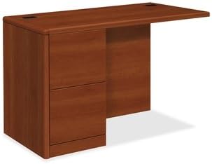 The HON Company Hon 10700 Series Left Return - 48 Width X 24 Depth X 29.5 Height - 2 X File Drawer(s) - Waterfal