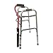 CaneTUBE® Cane Holder for Walker, Rollator and Wheelchair (Black), Walking Cane Attachment for Walkers, Rollators and Wheelchairs with Snap-On Clips and Strap