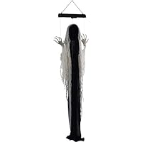Haunted Hill Farm 5.75 ft Animatronic Ghost, Indoor/Outdoor Halloween Decoration, Blue Flashing Body, Poseable, Battery-Operated, HHGHST-3HLA Haunted Hill Farm 5.75 ft Animatronic Ghost, Indoor/Outdoor Halloween Decoration, Blue Flashing Body, Poseable, Battery-Operated, HHGHST-3HLA