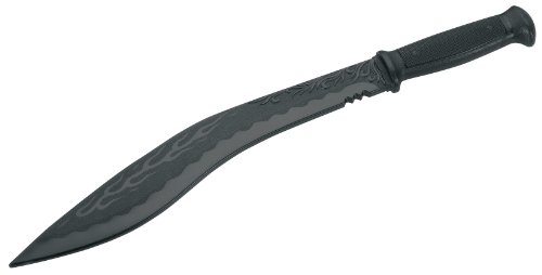 Martial Arts Black Polypropylene Plastic Ghurka Kukri Training Knife